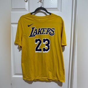 LAKERS NBA Nike Yellow Dri-FIT Tee